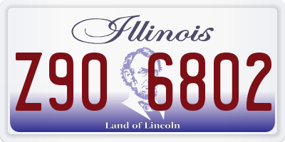 IL license plate Z906802