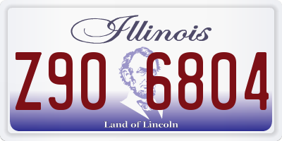 IL license plate Z906804