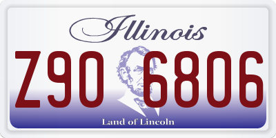 IL license plate Z906806