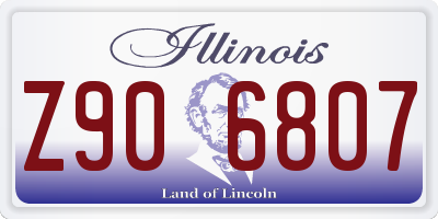 IL license plate Z906807