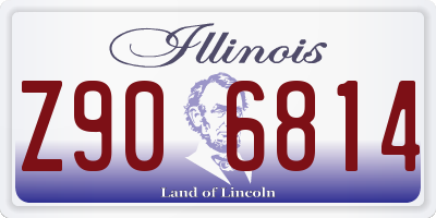 IL license plate Z906814
