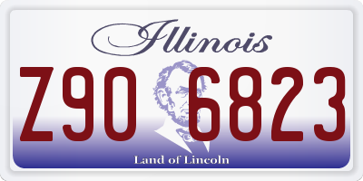 IL license plate Z906823