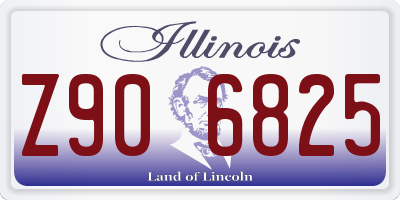 IL license plate Z906825