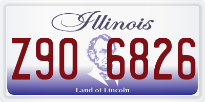 IL license plate Z906826
