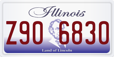 IL license plate Z906830
