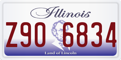 IL license plate Z906834