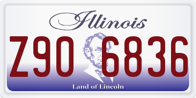 IL license plate Z906836