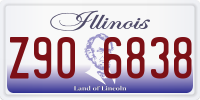 IL license plate Z906838