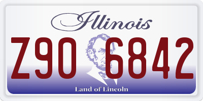 IL license plate Z906842
