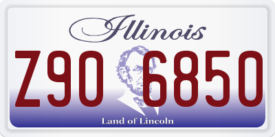 IL license plate Z906850