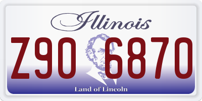 IL license plate Z906870