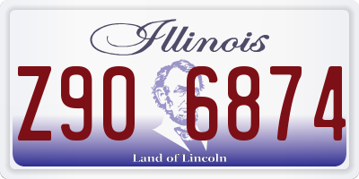 IL license plate Z906874