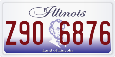 IL license plate Z906876