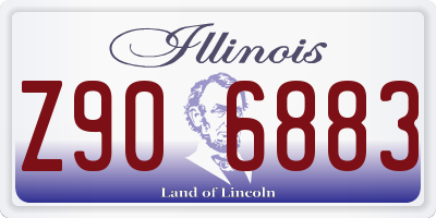 IL license plate Z906883