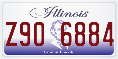 IL license plate Z906884