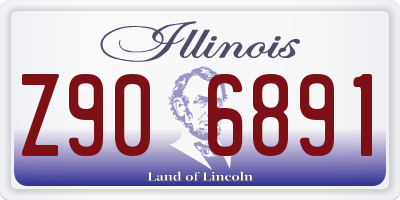 IL license plate Z906891