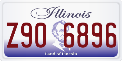 IL license plate Z906896