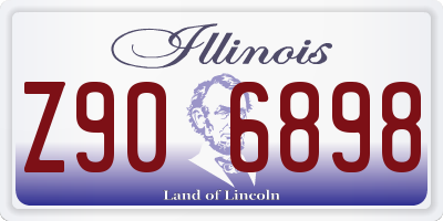 IL license plate Z906898