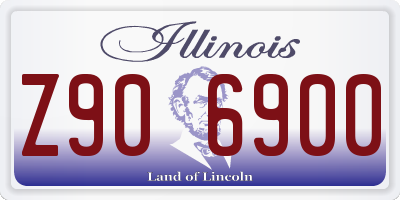 IL license plate Z906900