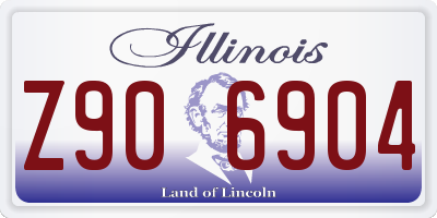 IL license plate Z906904