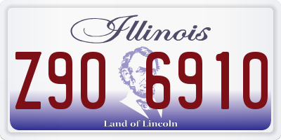 IL license plate Z906910