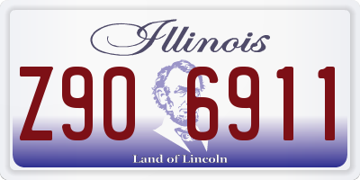 IL license plate Z906911