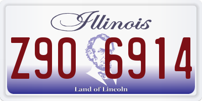 IL license plate Z906914