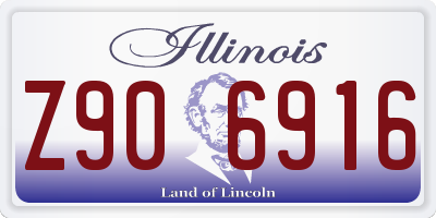 IL license plate Z906916
