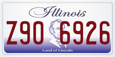 IL license plate Z906926
