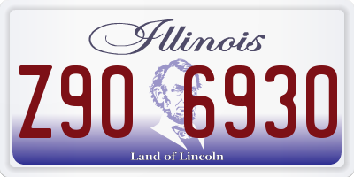 IL license plate Z906930