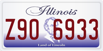 IL license plate Z906933