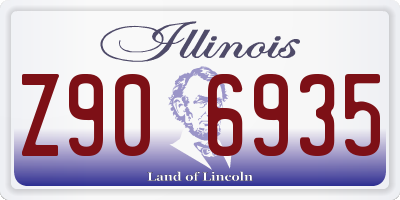 IL license plate Z906935