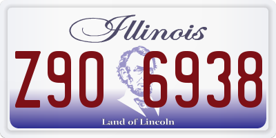 IL license plate Z906938