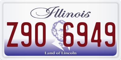 IL license plate Z906949