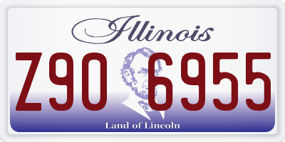 IL license plate Z906955