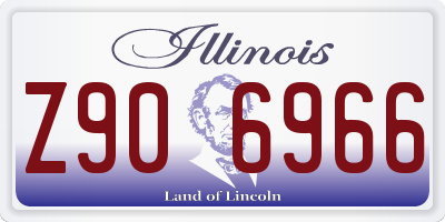 IL license plate Z906966