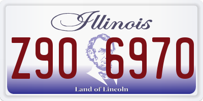 IL license plate Z906970