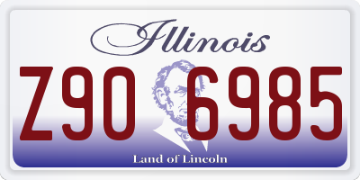 IL license plate Z906985