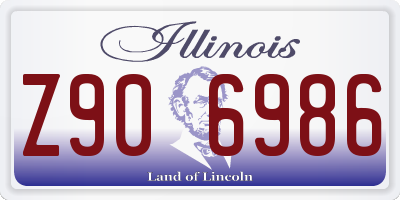 IL license plate Z906986