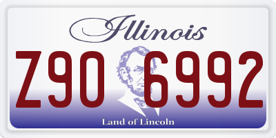 IL license plate Z906992