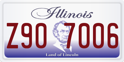 IL license plate Z907006