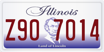 IL license plate Z907014