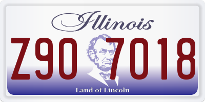 IL license plate Z907018