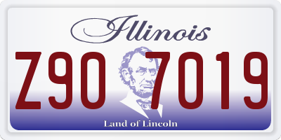 IL license plate Z907019