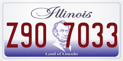 IL license plate Z907033
