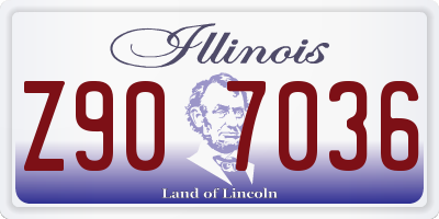 IL license plate Z907036