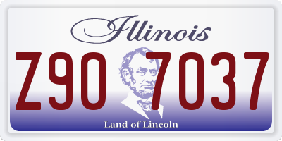 IL license plate Z907037