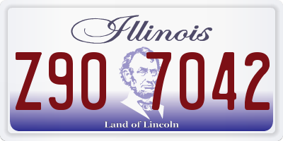 IL license plate Z907042
