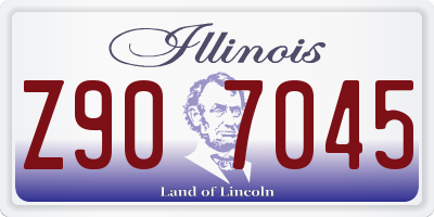 IL license plate Z907045