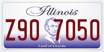 IL license plate Z907050